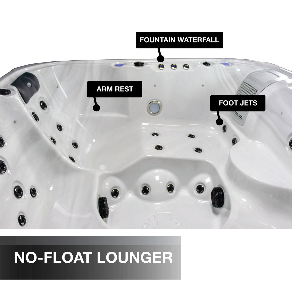 *RESTORED* London SE 6-Person 48-Jet Hot Tub